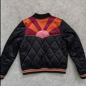 Classic Rock Couture Black Rising Sun Bomber Jacket